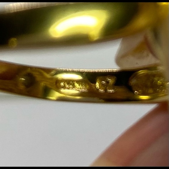 CZ Royal Blue Gem & Diamond Necklace ~ Ring ~ Earrings Set. - Picture 7 of 9